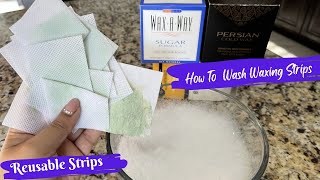 How To Wash Wax Reusable Waxing Strips | Sugar Honey Reusable Waxing Strips Wash \u0026 Reuse |