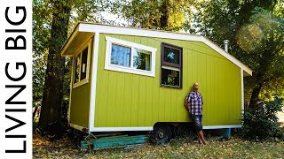 70 Year Old Builds Innovative Off-Grid Tiny House For Debt Free Retirement