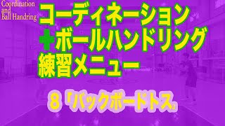 【月バス８月号】コーディネーション＋ボールハンドリング練習メニュー「08 バックボードトス」