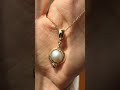 vintage mabe pearl 9ct gold pendant enhancer