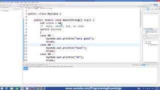 Java Tutorial For Beginners 10 switch Statement in Java