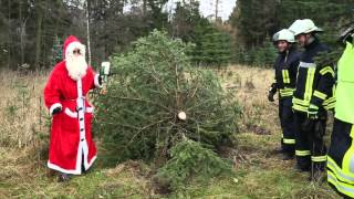 Feuerwehr Colmnitz  Weihnachtsbaum in Notlage HD720p