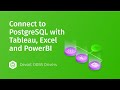 Connect to PostgreSQL with Tableau, Excel and Power Bi through an ODBC driver in 2 minutes