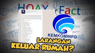 Hoax or Fact: Beredar Kabar Larangan Warga DKI Jakarta Keluar Rumah karena Corona