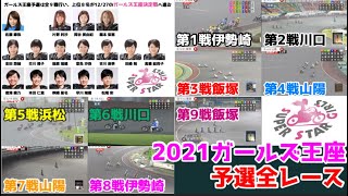 【オートレース】2021ガールズ王座予選全レース！年末の大一番へ！女子レーサーの熱き闘い！