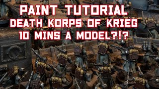 How to Paint Warhammer 40k Death Korps of Krieg Infantry | Grimdark