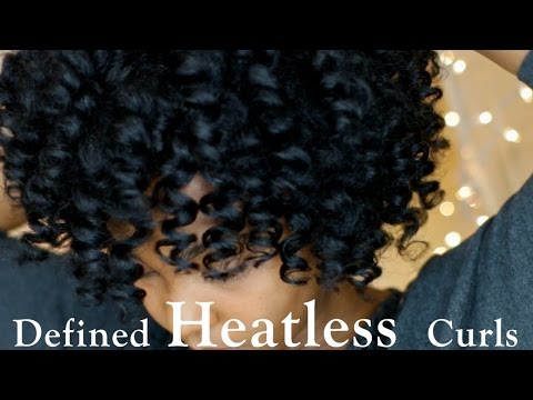Defined Heatless Curls on Dry Natural Hair Defined Heatless Curls on Dry Natural Hair