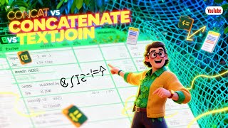 👉 Excel CONCATENATE vs CONCAT vs TEXTJOIN | Easy Guide to Combine Text Like a Pro!