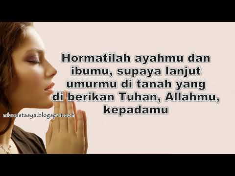 10 Perintah Allah Di Kutip Dari Keluaran 20:1-17 Youtube Lirik - YouTube