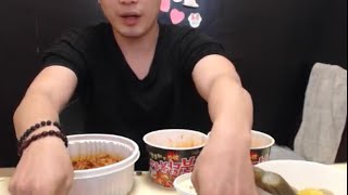 ddung gae (Eating show) 국물닭발 , 불닭볶음면2개먹방 떵개