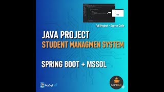Java Project - Student Management System | Part 2 (CRUD Operations in Java + Spring Boot + MySQL)