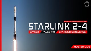 LIVE! SpaceX Starlink 2-4 Launch