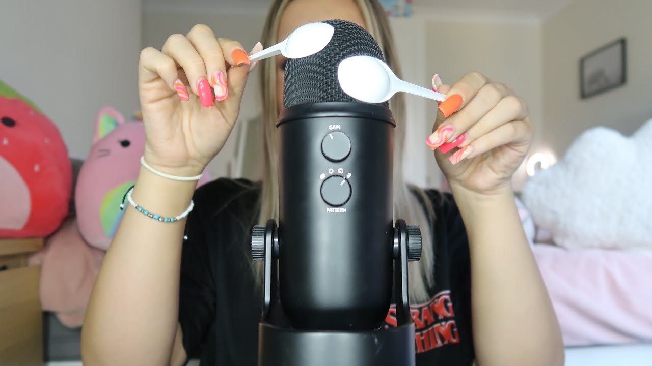 Asmr Spoons On The Mic No Talking Youtube