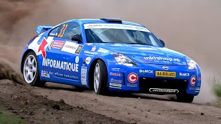 NISSAN 350Z RALLY CAR! Best Moments of Nissan 350Z Compilation During WRC Rally (Pure Sound)