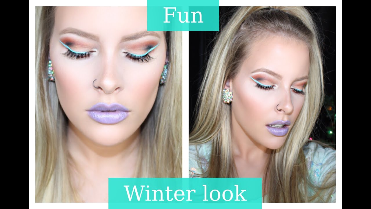 Fun Winter Inspired Makeup Tutorial Youtube