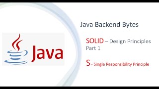 SOLID - Single Responsibility Principle - Part 1 | Java Interview Questions | #java #coding