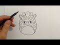 how to draw gary from squishmallows learn to draw step by step