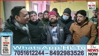 Magam Handwara residents held silent protest outside PDD department Handwara