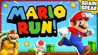 Mario Run | Mario Brain Break | Super Mario Games For Kids | GoNoodle