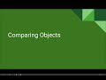 AP CS A Unit 3 Lesson 7 - Comparing Objects