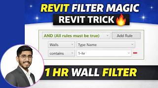 Revit Rule Based Filter for Walls | Highlight 1HR Fire Rated Walls in Entire Project