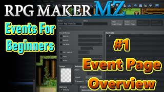 RPG Maker Events For Beginners #1 - Event Page Overview