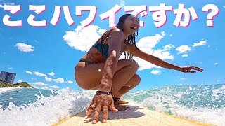 6月でビキニサーフィン？！千葉の透き通る海で大はしゃぎ🩷🩷