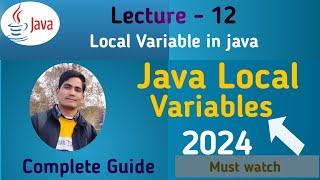 Java Tutorial : Local Variable in Java | Scope of local variables | Core Java #12