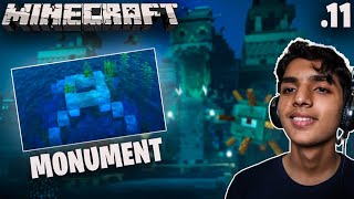 I Found 2 Ocean Monument without Map near my House ! Minecraft Gameplay EP - 11