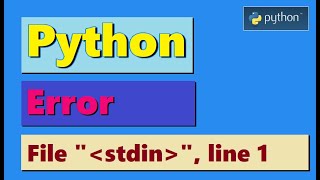 Learn Python - syntax error - File stdin, line 1 | syntax errors | Highblix