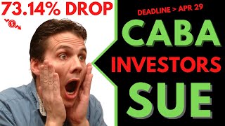 $CABA 💲💲 Cabaletta Stock News Today (#CABA) CABA Stock Investors Sue Cabaletta Bio Inc CABA Stocks