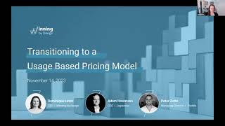 Transitioning To A Usage Based Pricing Model