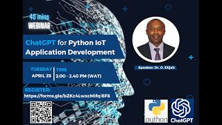 Webinar #6 - ChatGPT for Python IoT Application Development