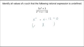 Evaluating Rational Expressions and Finding Restricted Values