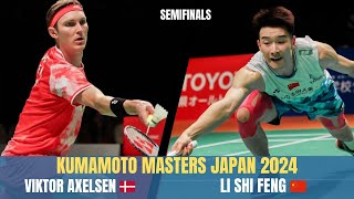 Viktor Axelsen 🇩🇰 Vs Li Shi  Feng 🇨🇳 | Kumamoto Masters Japan 2024