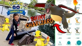 RAREST POKEMON GO EVENT CATCH!! SHINY CHARIZARD HUNTING IN THE PARK!! NEW Community Day!! CAUGHT IT!