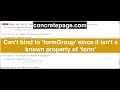 [ERROR] NG8002: Can't bind to 'formGroup' since it isn't a known property of 'form'