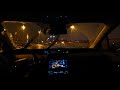 toyota prius night drive backseat pov car driving with music