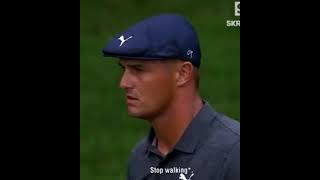Bryson DeChambeau Tells Patrick Cantlay to Stop Walking before his Approach Shot at the BMW .
