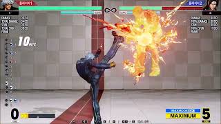 KOF XV useful combos for K'