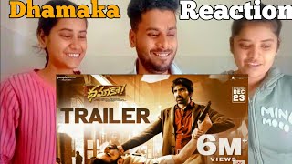 Dhamaka Telugu Movie Trailer | Dhamaka Telugu Movie Trailer Reaction