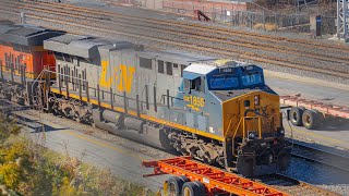 Railfanning Worcester including PW 4004, CSX 1850, BNSF, and more! [11-3-24]