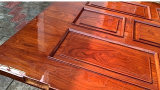 Asian | PU Emporio High Gloss Full Work 🔥Exterior Polish Pu Asian luxurywoodpolish 2025