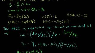 Nelder \u0026 Wedderburn 1972 - Poisson Example - Step3: Find the MLE using iterative WLS in R