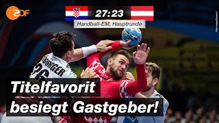 Kroatien - Österreich 27:23 - Highlights | Handball-EM 2020 - ZDF