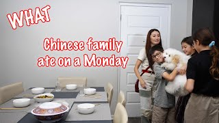 What a Chinese family ate on a MONDAY! 4 easy Chinese dishes you can make on any busy Monday