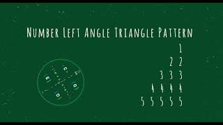 60 Number Left Angle Triangle Pattern without any pre-defined method using while loop in Python