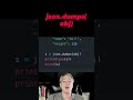 Covert Python objects into JSON formatted strings #python #shorts