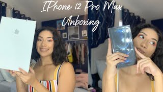 Iphone 12 Pro Max unboxing+ accessories| Pacific Blue
