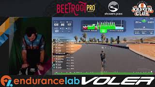 TeamODZ Wahoo RGT Riders Endurance Lab V02 1110T workout with the Evil Elf